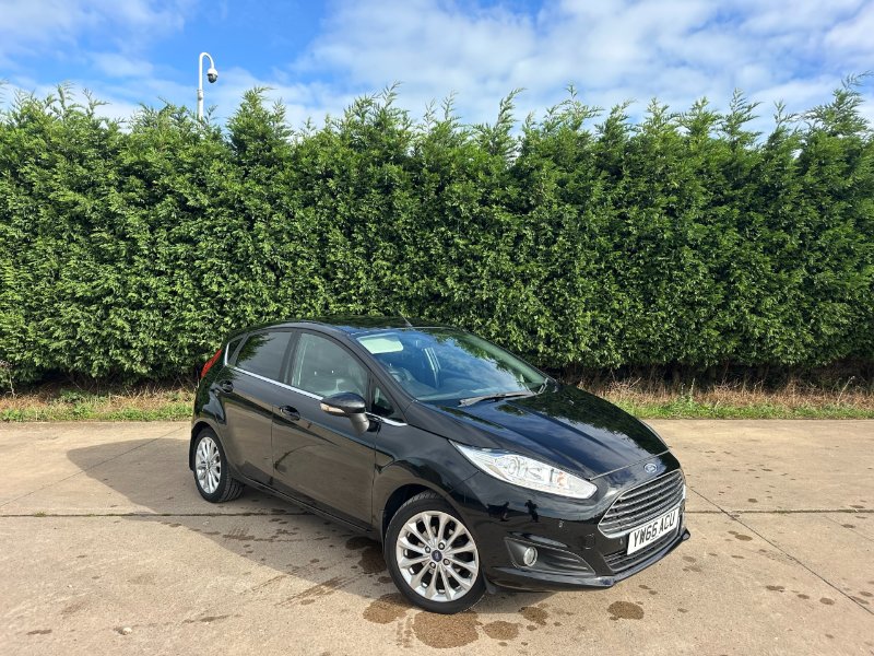 Black 2017 Ford Fiesta 1.0T EcoBoost Titanium X Hatchback 5dr Petrol Manual Euro 6 s/s 125 ps in Warrington